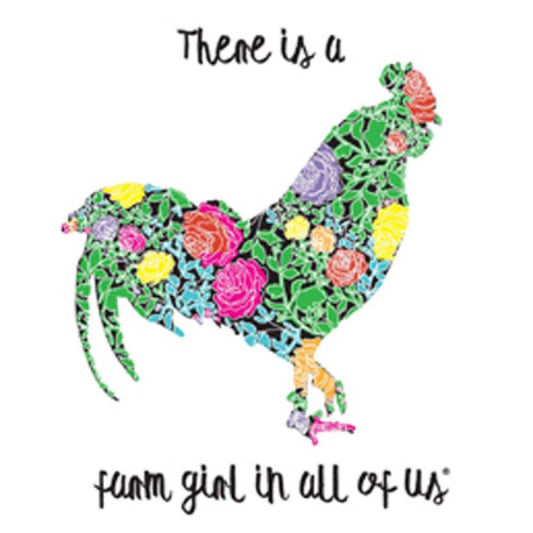 Farm Girl/Rooster Sign