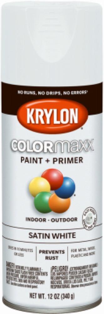 12OZ WHT Sat Paint