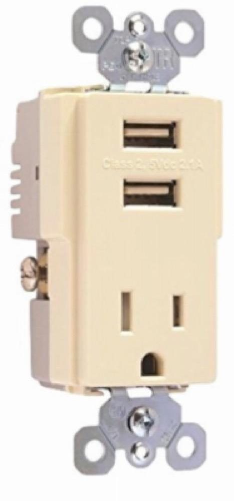 15A ALM Outlet/USB Port