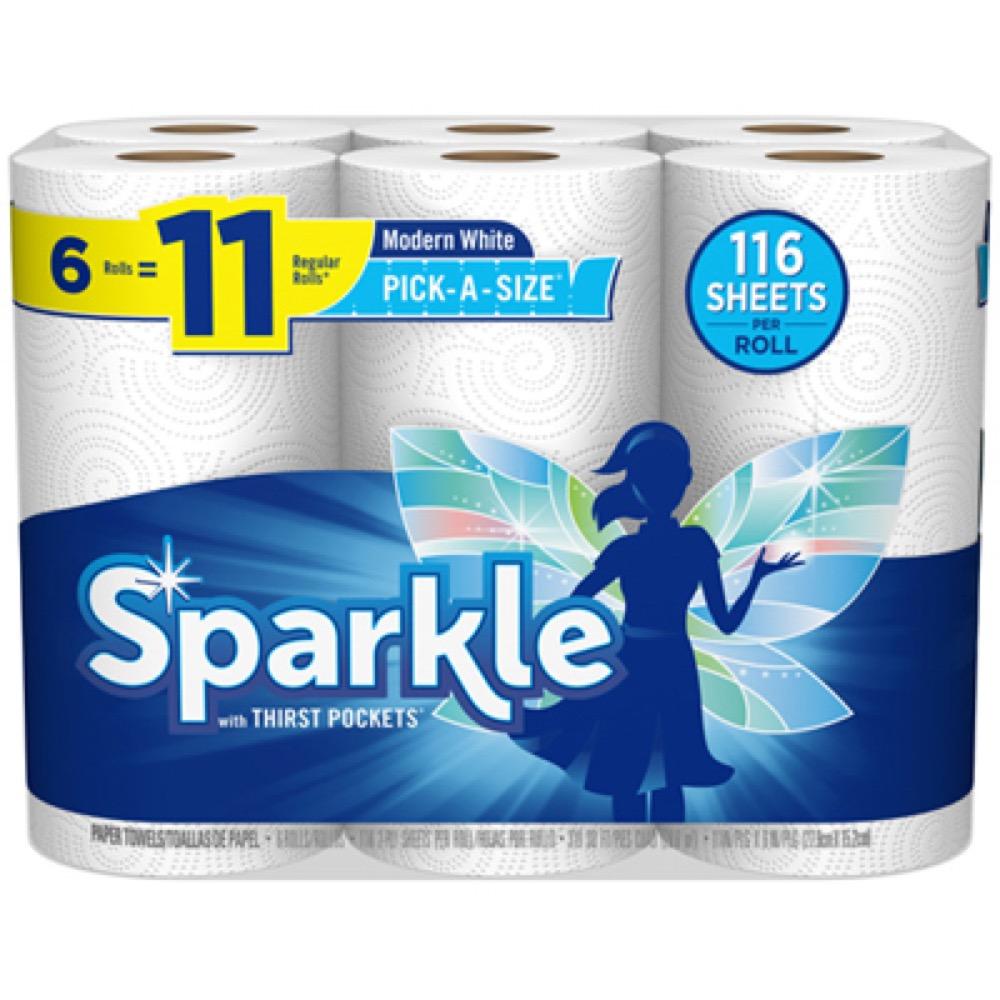 6PK Sparkle Paper Towel