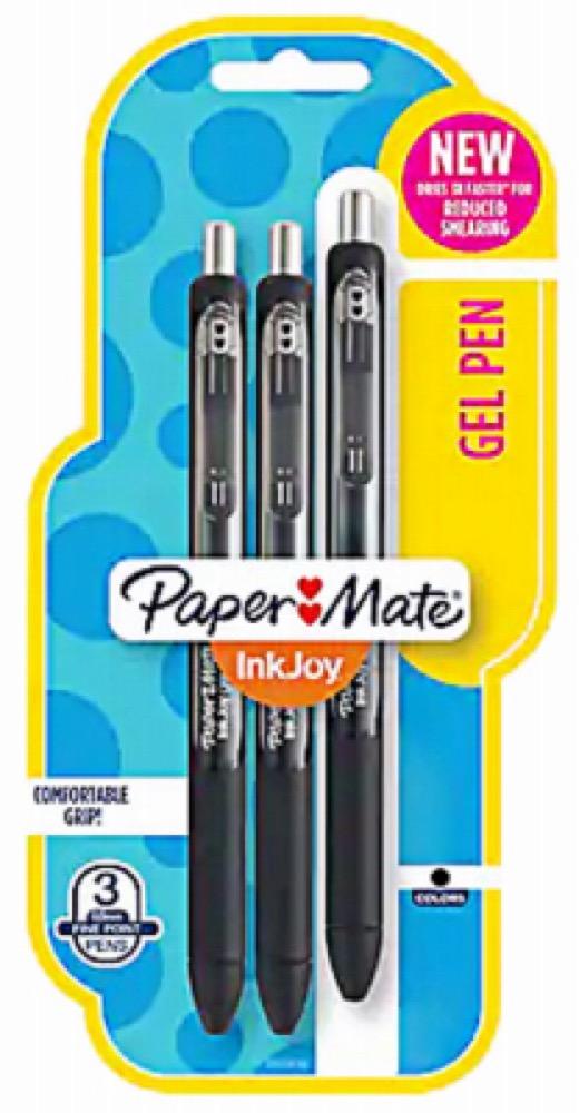 Inkjoy 3PK BLK Gel Pens