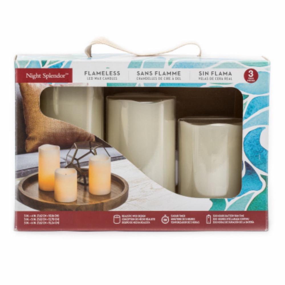 3PK CRM Pillar Candles
