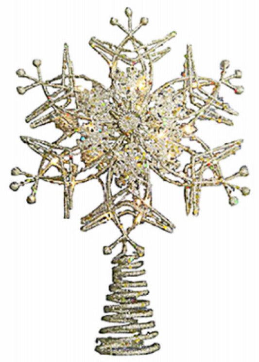 GLD Snowflake Tree Top