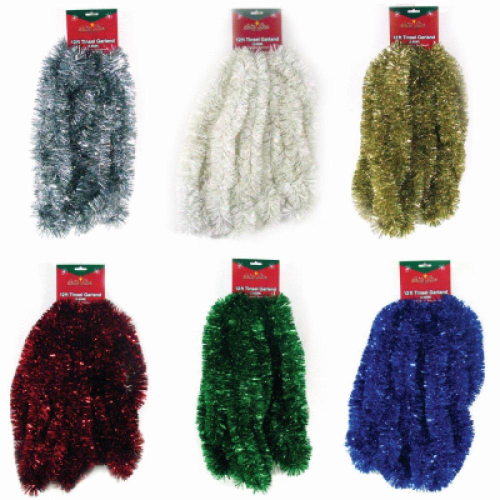 18'Silky Tinsel Garland