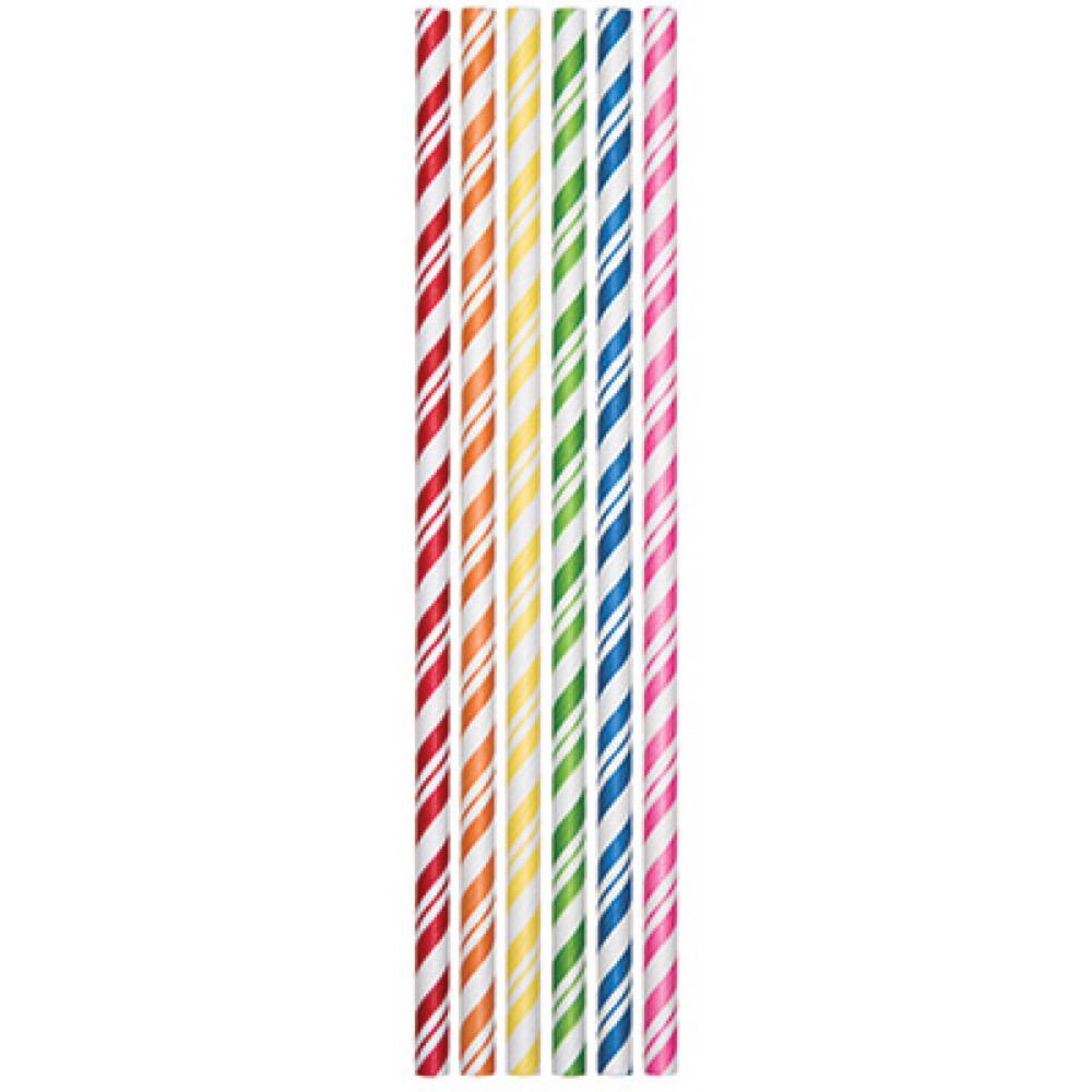 24CT Paper Straws ASSTD