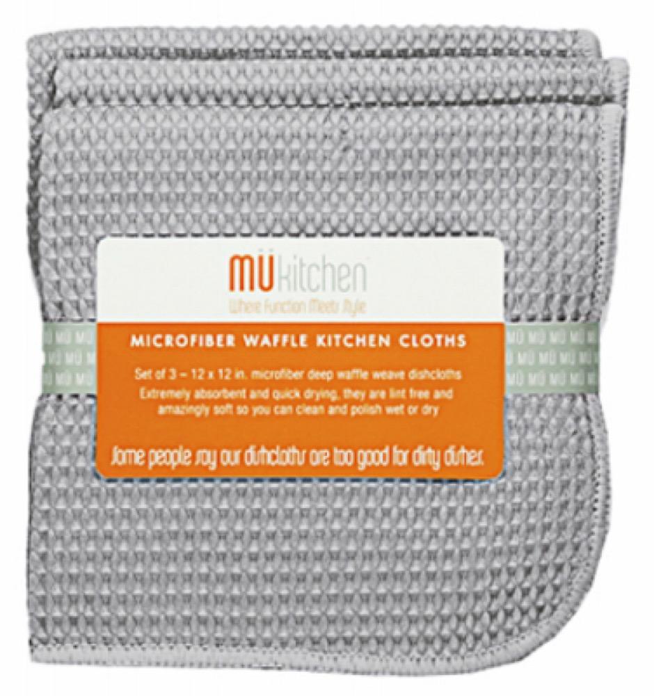 3PK GRY Micro Dishcloth