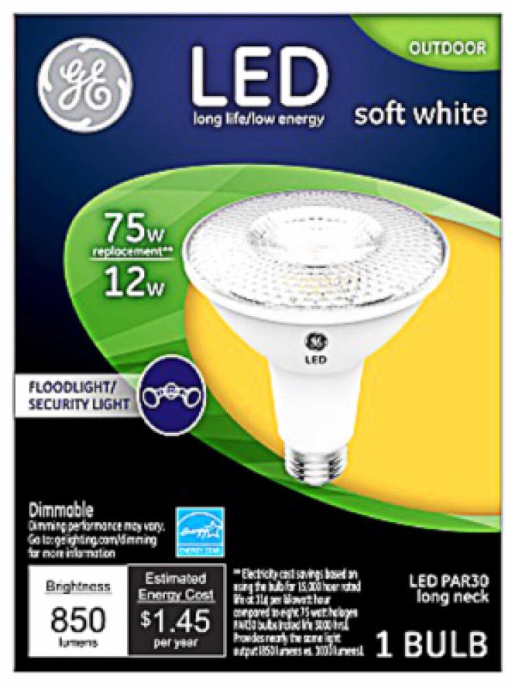 GE12W SW Par30 FLD Bulb