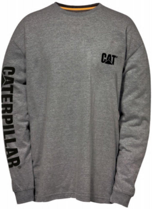 CAT LG GRY L/S Tee