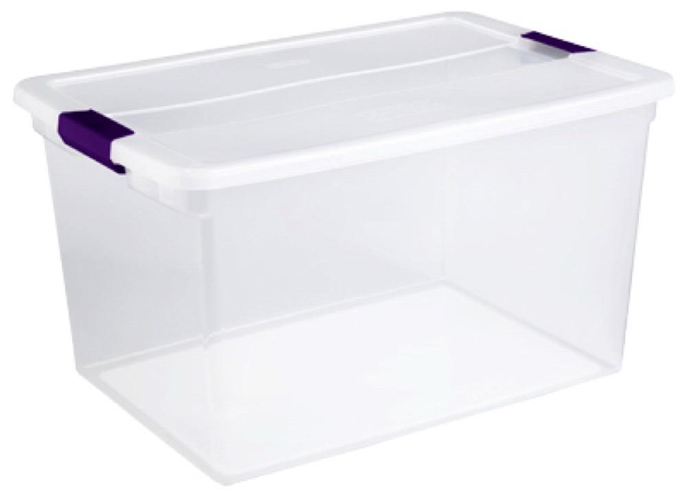 66QT CLR View Latch Box