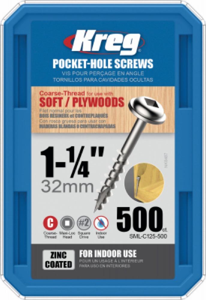 500CT 1-1/4"Hole Screws