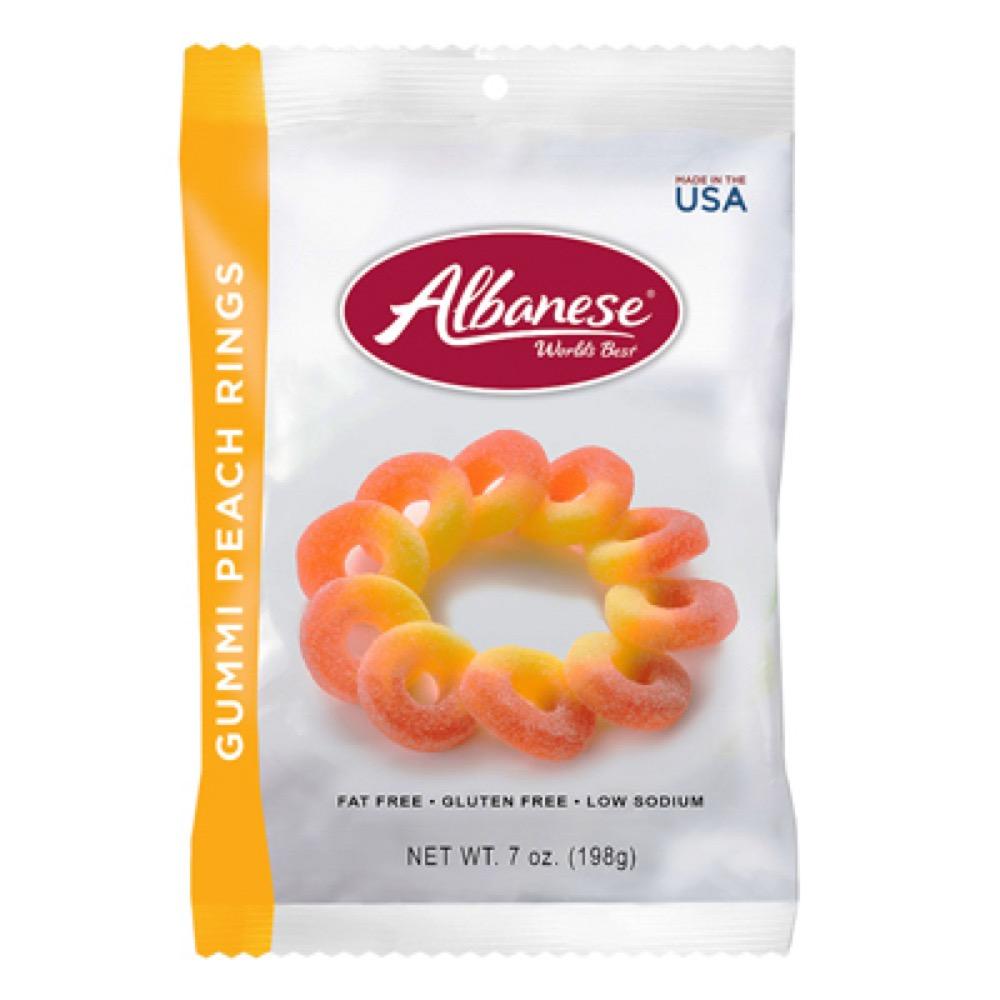 7OZ Gummi Peach Rings