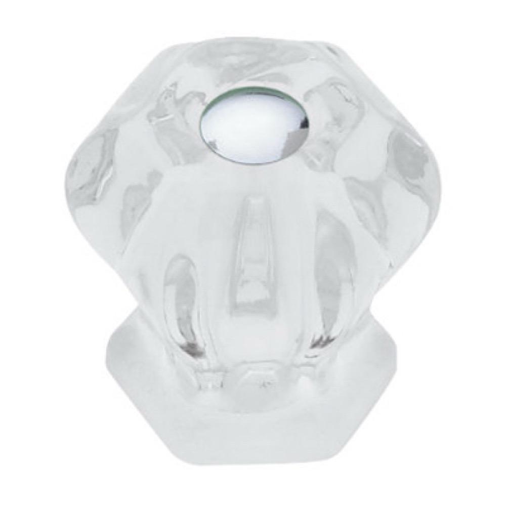 1-1/8" CLR Glass Knob
