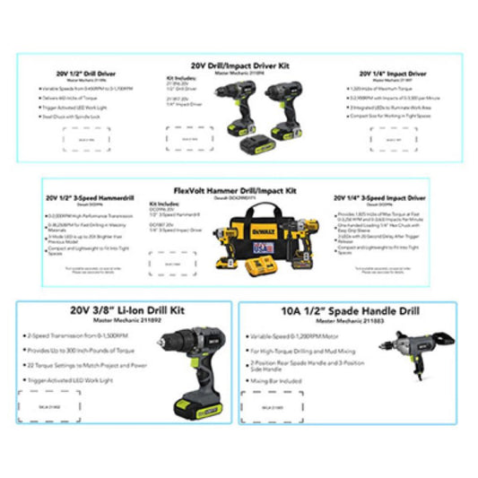 ProYard PWR Tool Cards