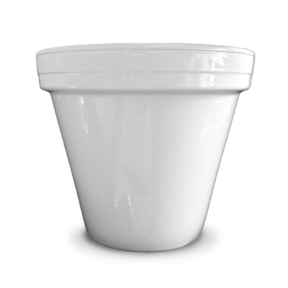4.5" WHT Cera Planter