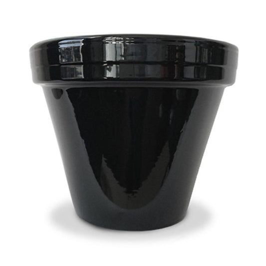 6.5" BLK Cera Planter
