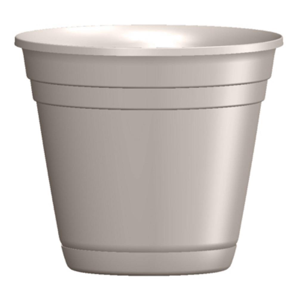 8" Taupe Riverl Planter