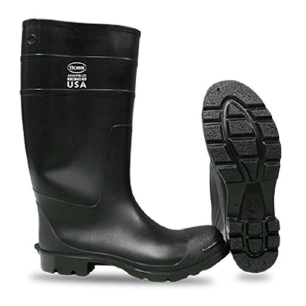 SZ13 BLK PVC Knee Boot