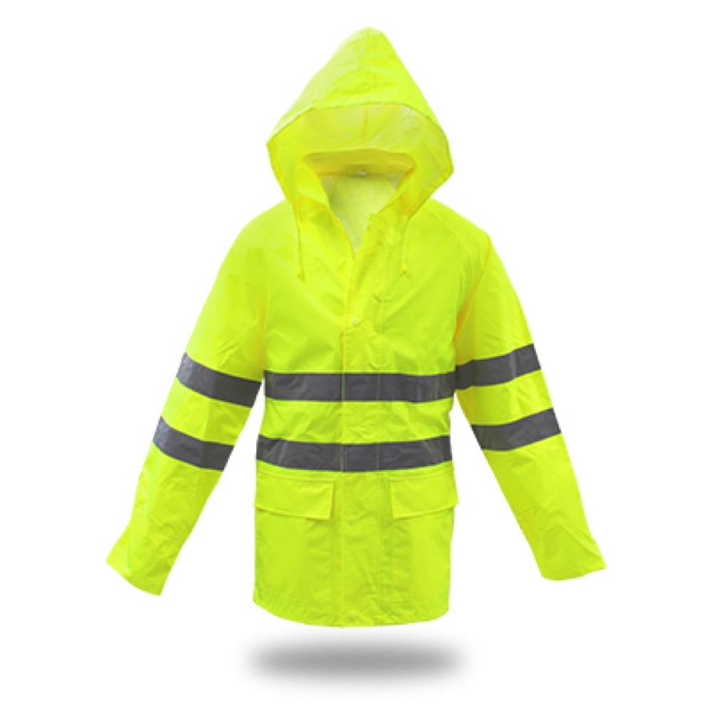 MED YEL PU Rain Jacket