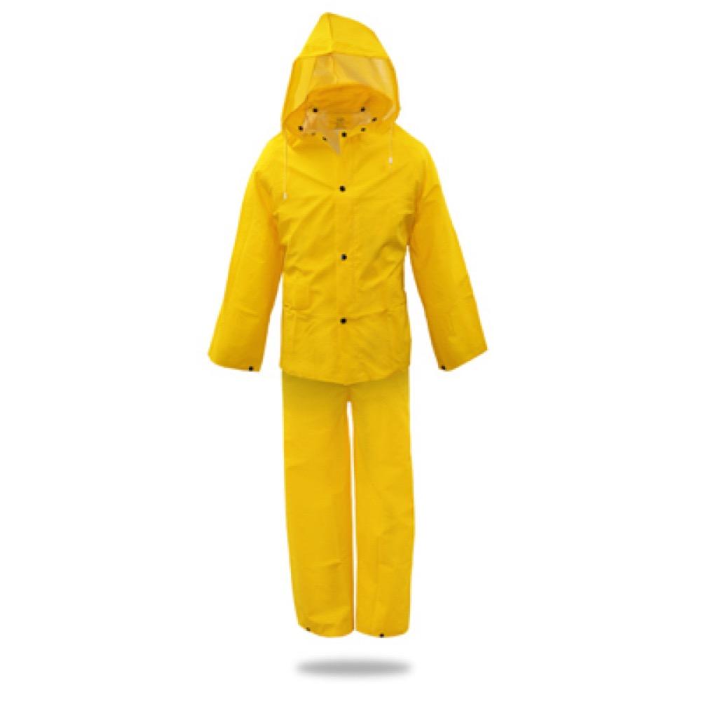 3PC MED YEL Rain Suit