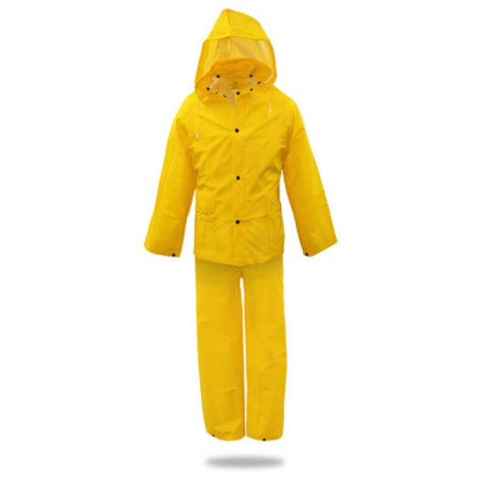 3PC MED YEL Rain Suit