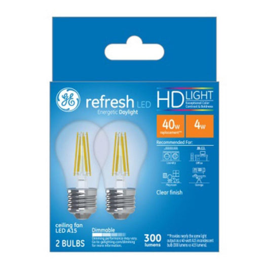 GE 2PK 4W Day Ceil Bulb