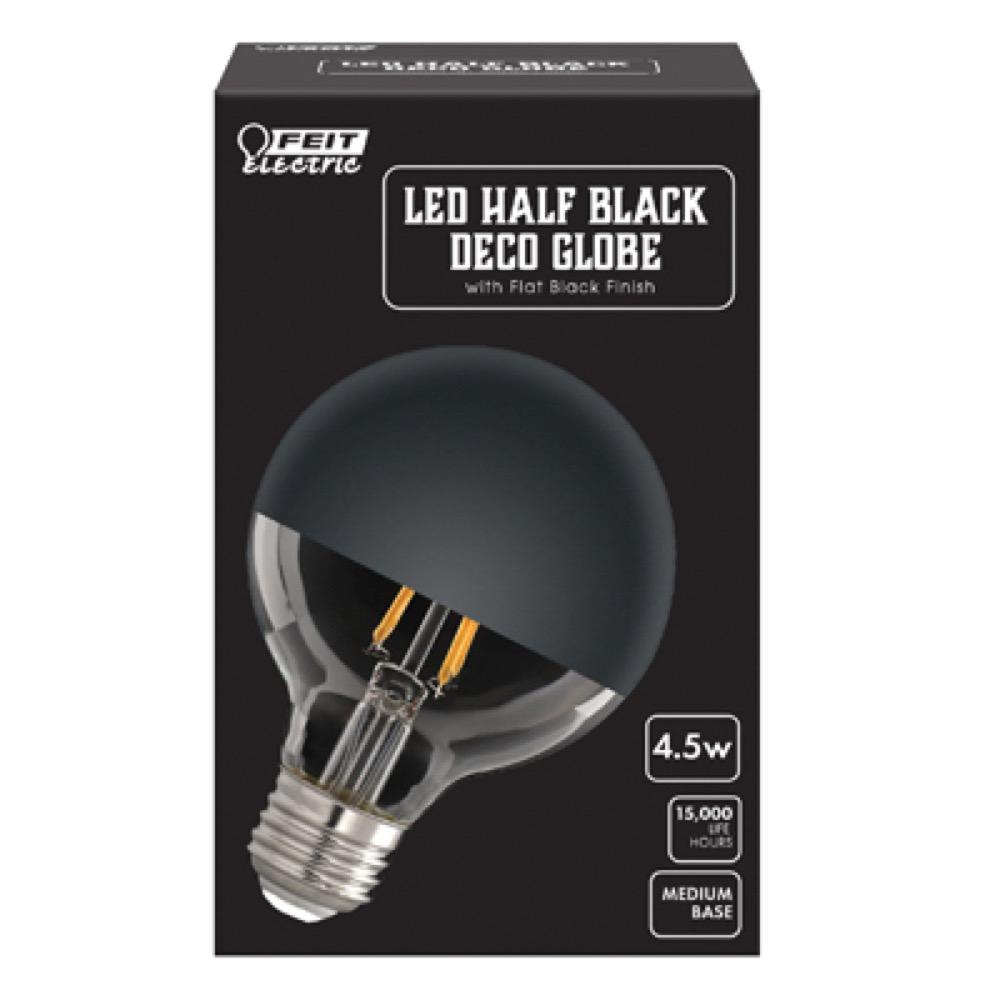 4.5W G25 BLK Top Bulb