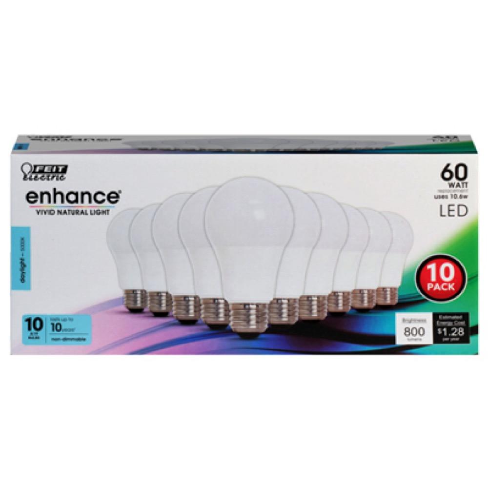 10PK 10.6W Day A19 Bulb