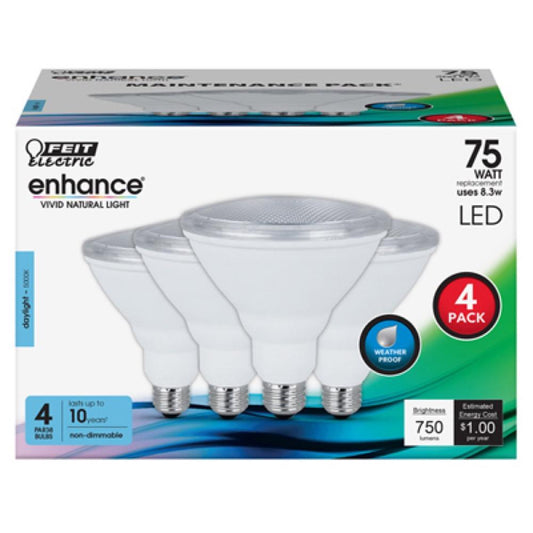 4PK 8.3W WW Par38 Bulb