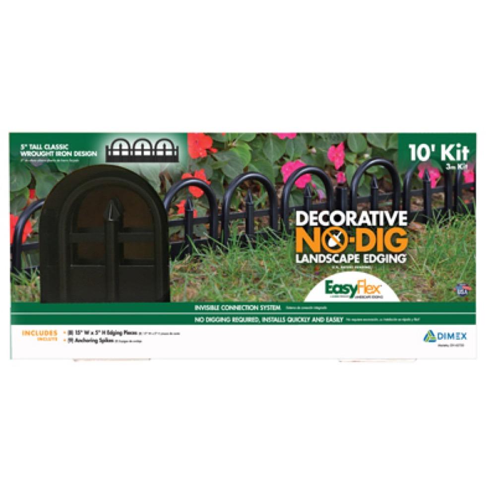 10' BLK Deco Edging Kit