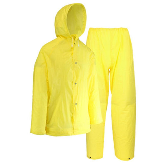 2XL 2PC YEL Rain Suit