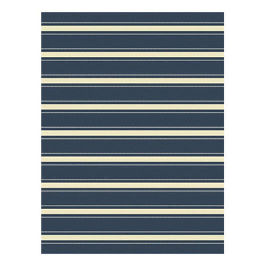 8x10 BLU/WHT Stripe Rug