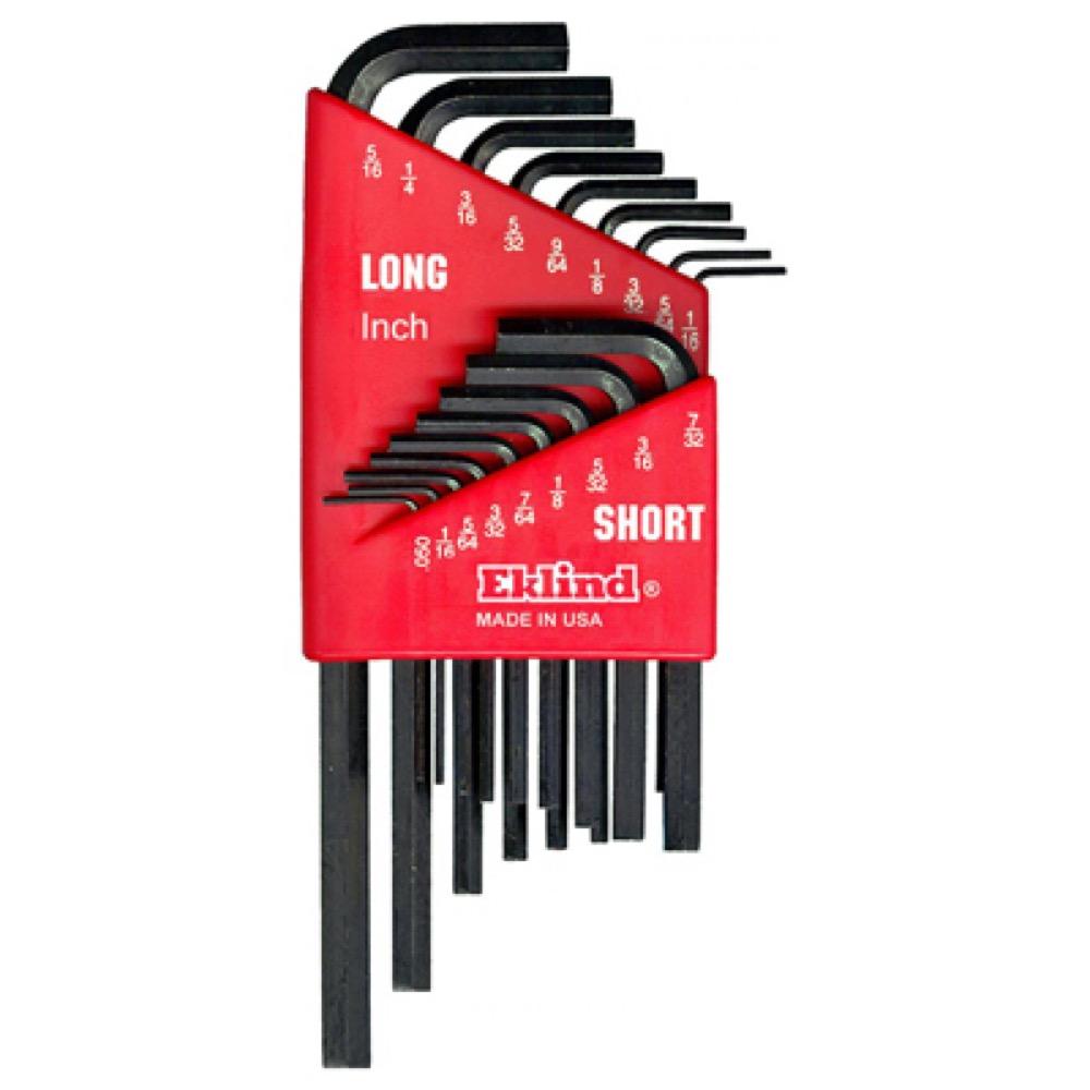 18PC Comb Hex-L Key Set