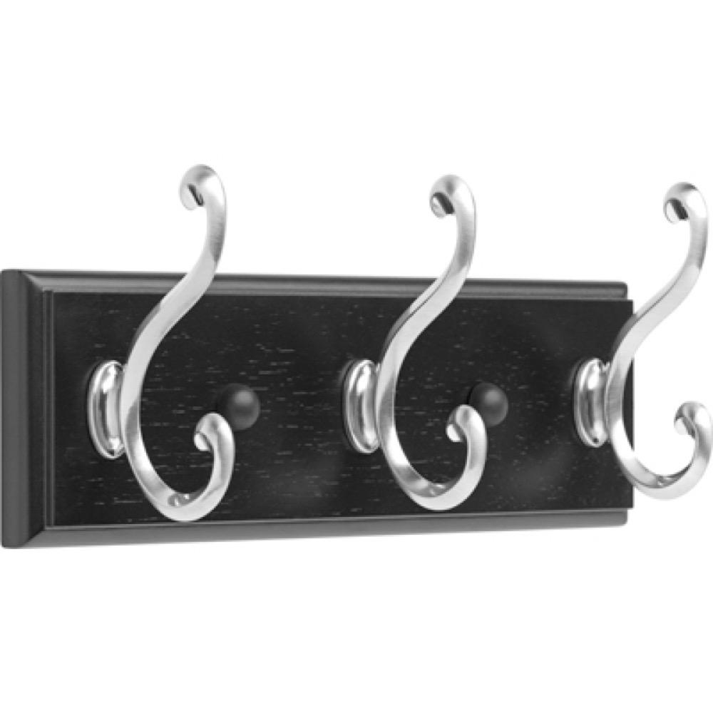 10"BLK Scroll Hook Rack