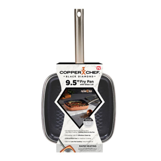 9.5" SQ BLK Frying Pan