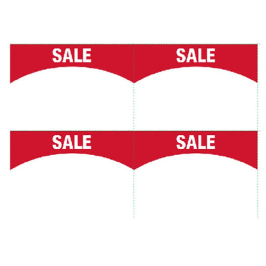 50PK 4Up SaleSign Stock