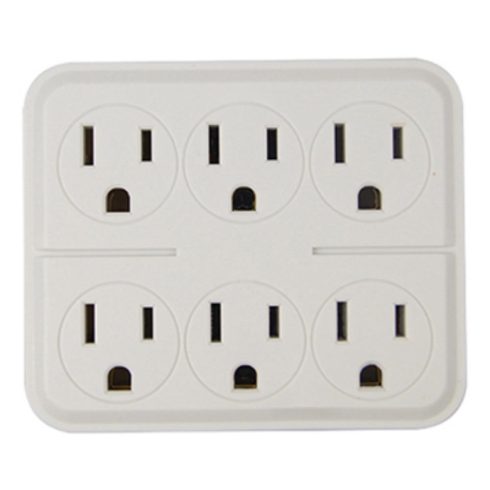 ME WHT 6 Outlet Tap