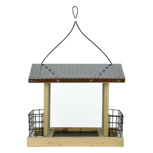 Rust Hopper Bird Feeder