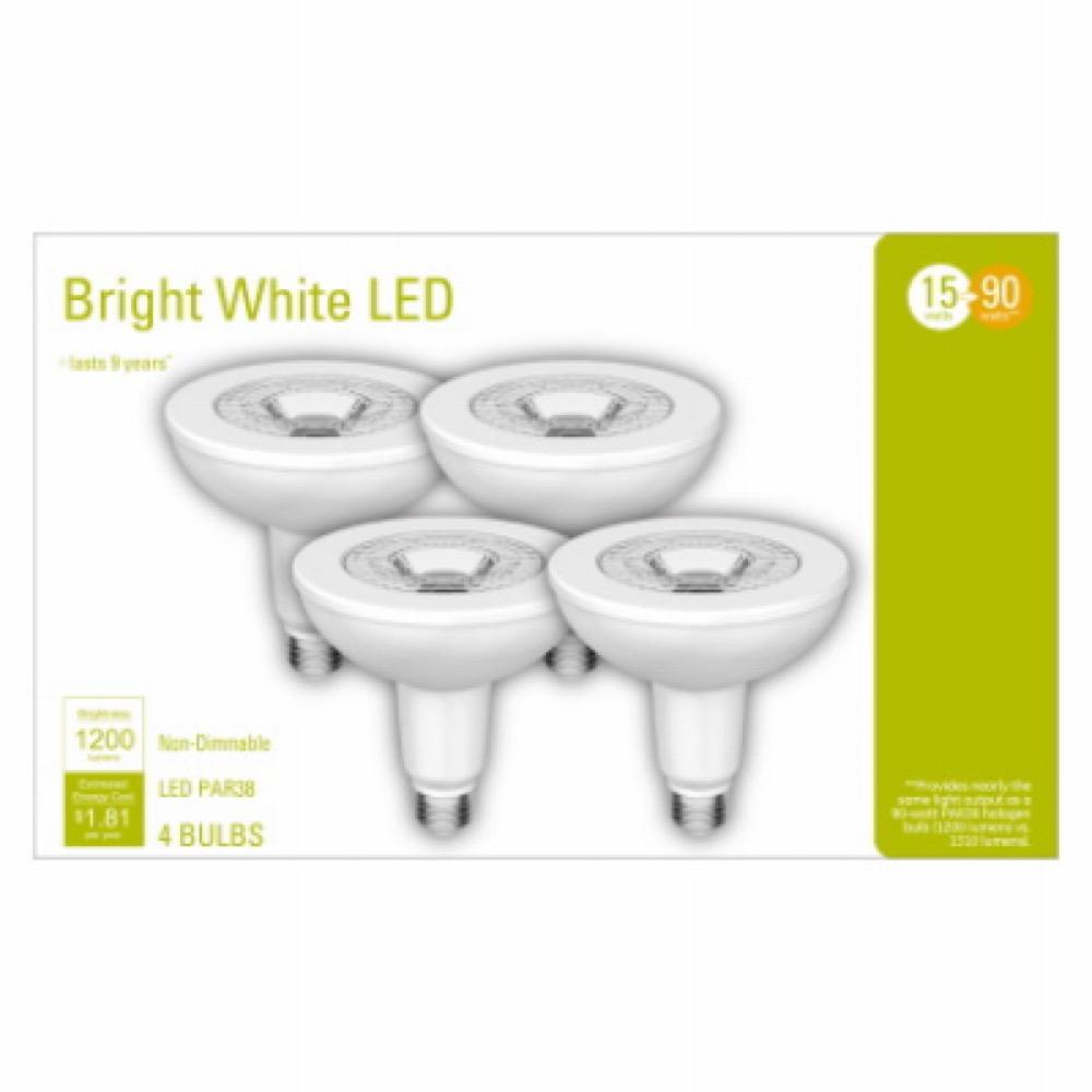 GE 4PK WHT Par38 Bulb