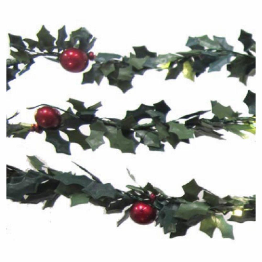 9' GRN BO LED Garland