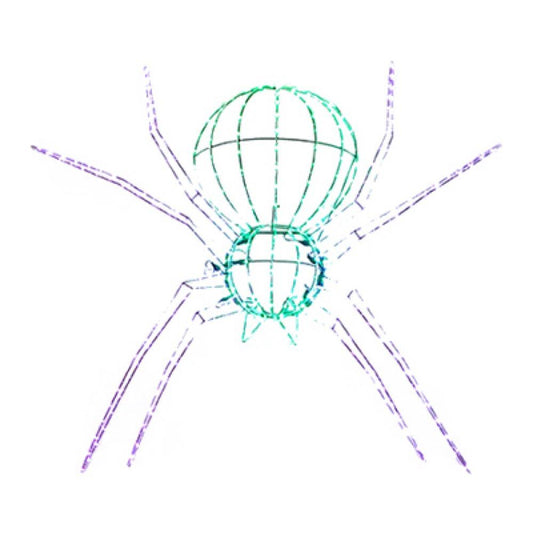 28x40 3D GRN/PUR Spider