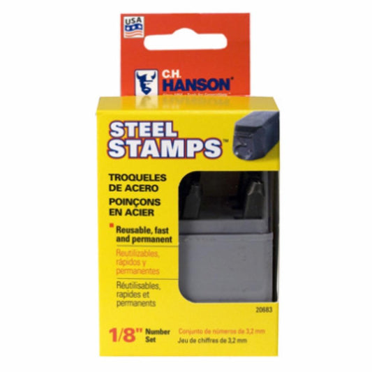 9PC 1/8" Number Stamp