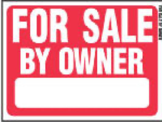 18x24For Sale OwnerSign