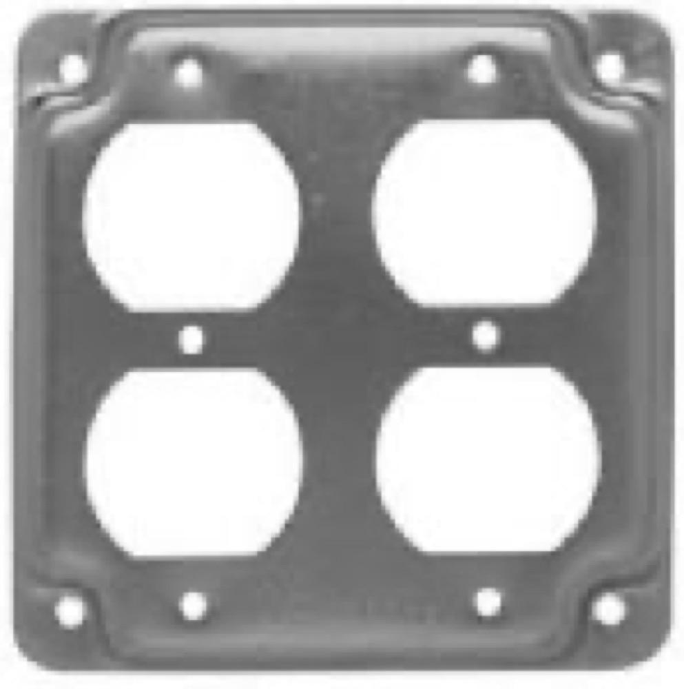 4"SQ DPLX 1/2Rise Cover