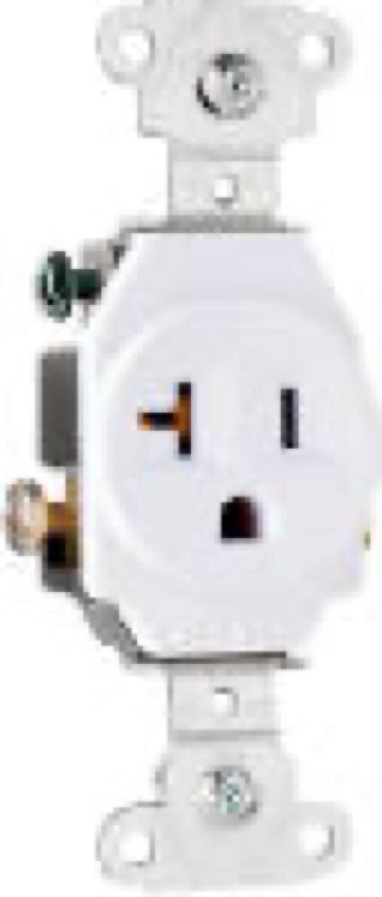 20A WHT HD SGL Outlet