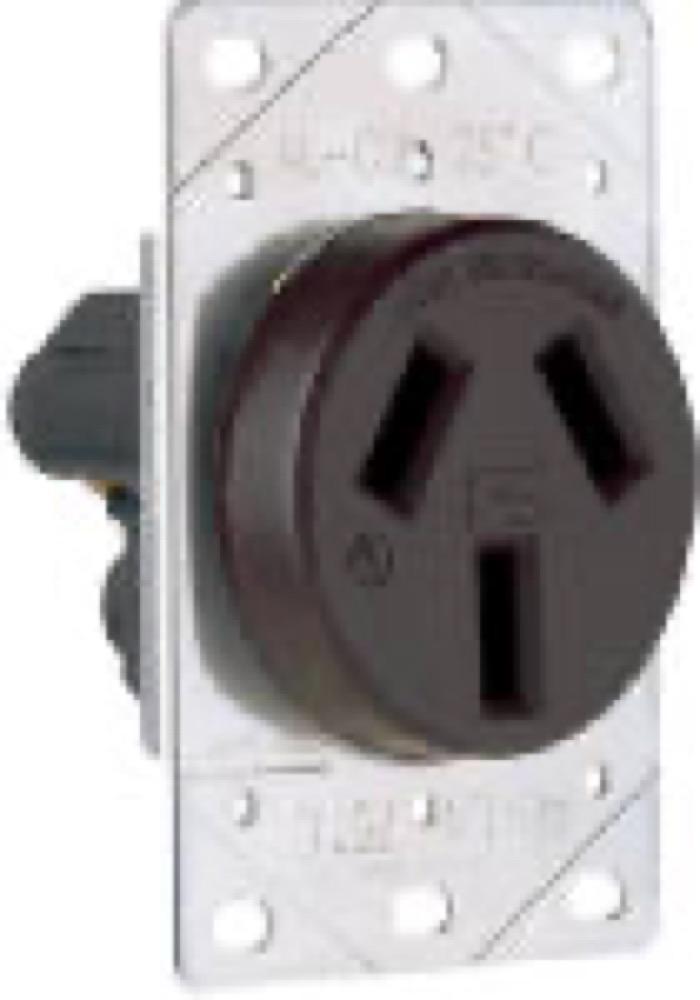 50A BLK Flush Outlet