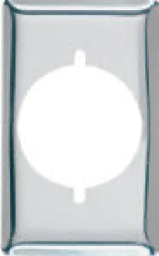 1G 2.15" CHR Wall Plate