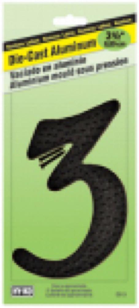 3-1/2" BLK ALU Number 3