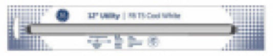 GE 8W 12" CW Fluo Bulb