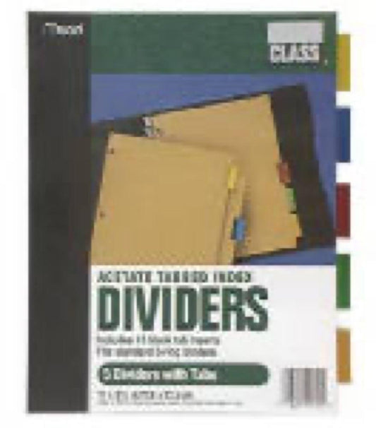 Tab Index Dividers