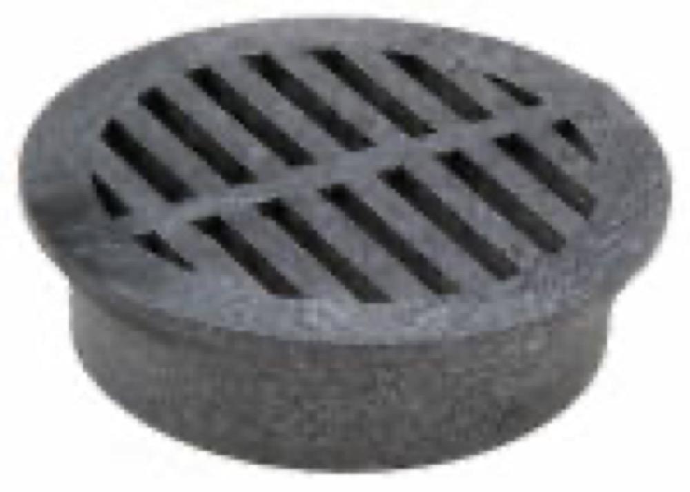 6" BLK RND Grate